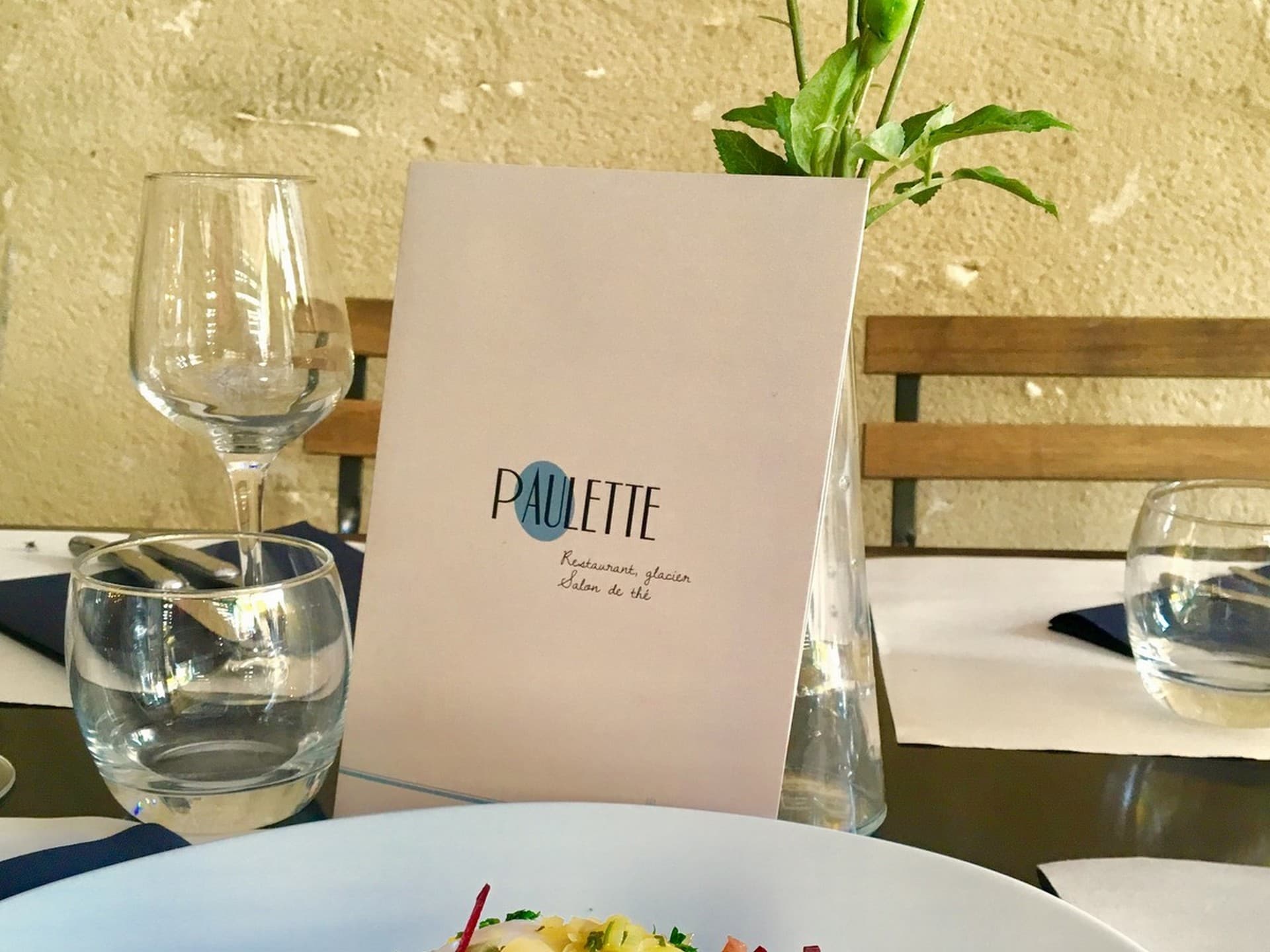 Restaurant Paulette Eygalières carte