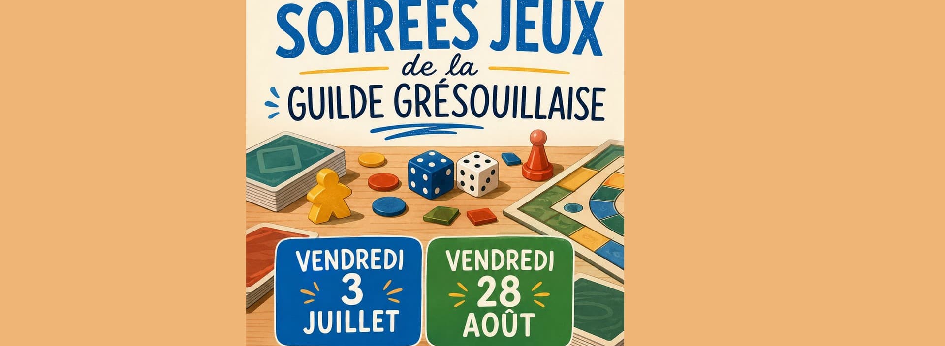Soirées Jeux de Société - Association La Guilde Grésouillaise_Saint-Étienne-du-Grès