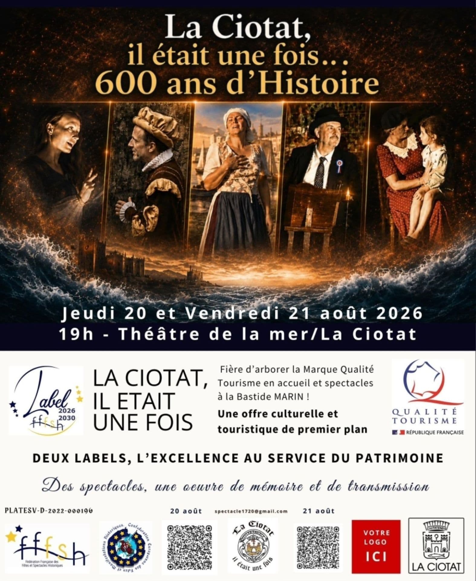 Spectacle historique La Ciotat, il était une fois 600 ans d'histoire_La Ciotat