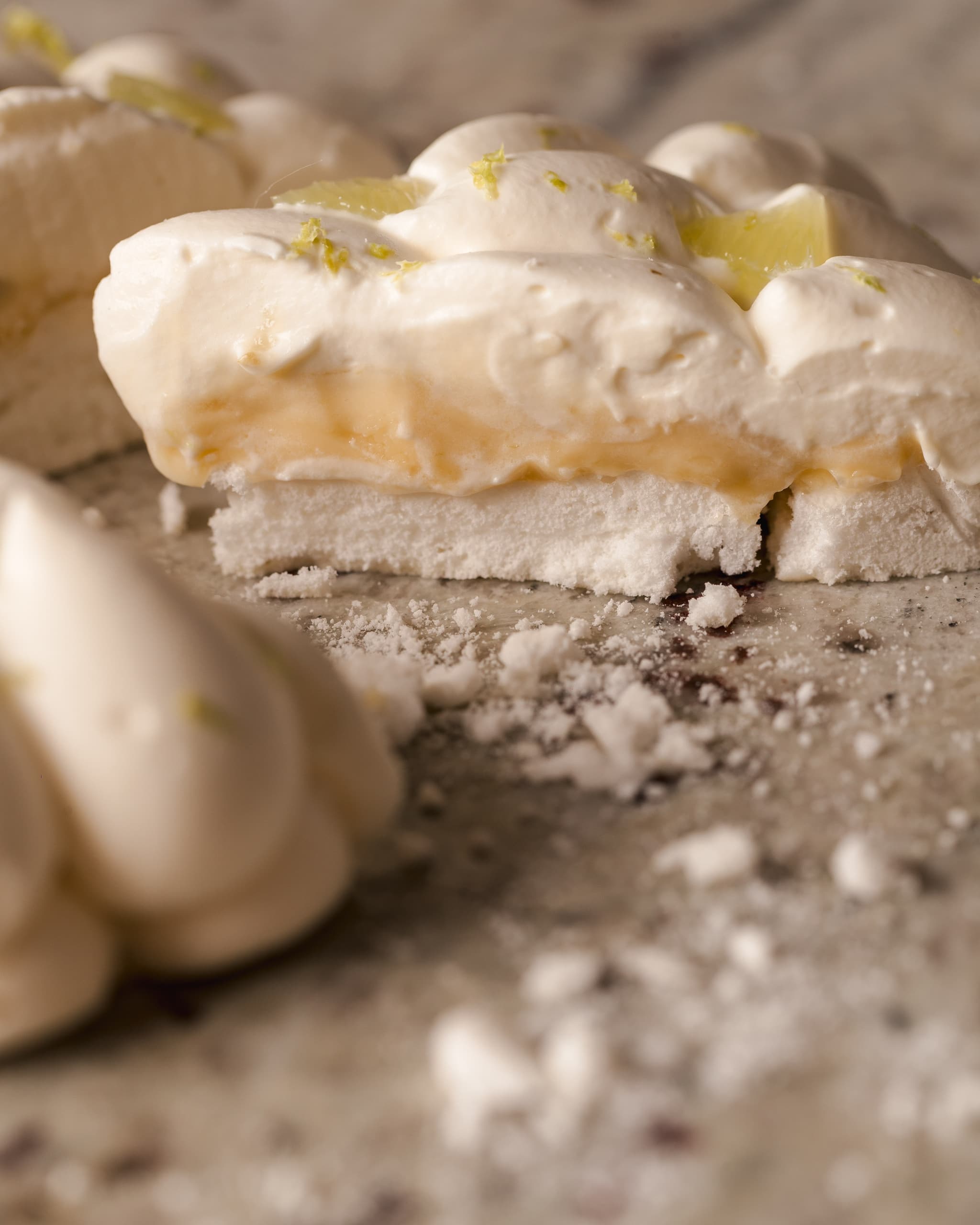 pavlova au citron vert