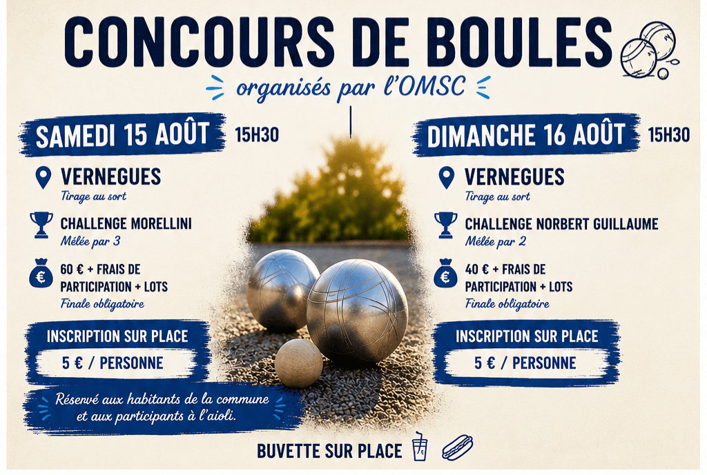 Fêtes de Vernègues : Concours de boules_Vernègues