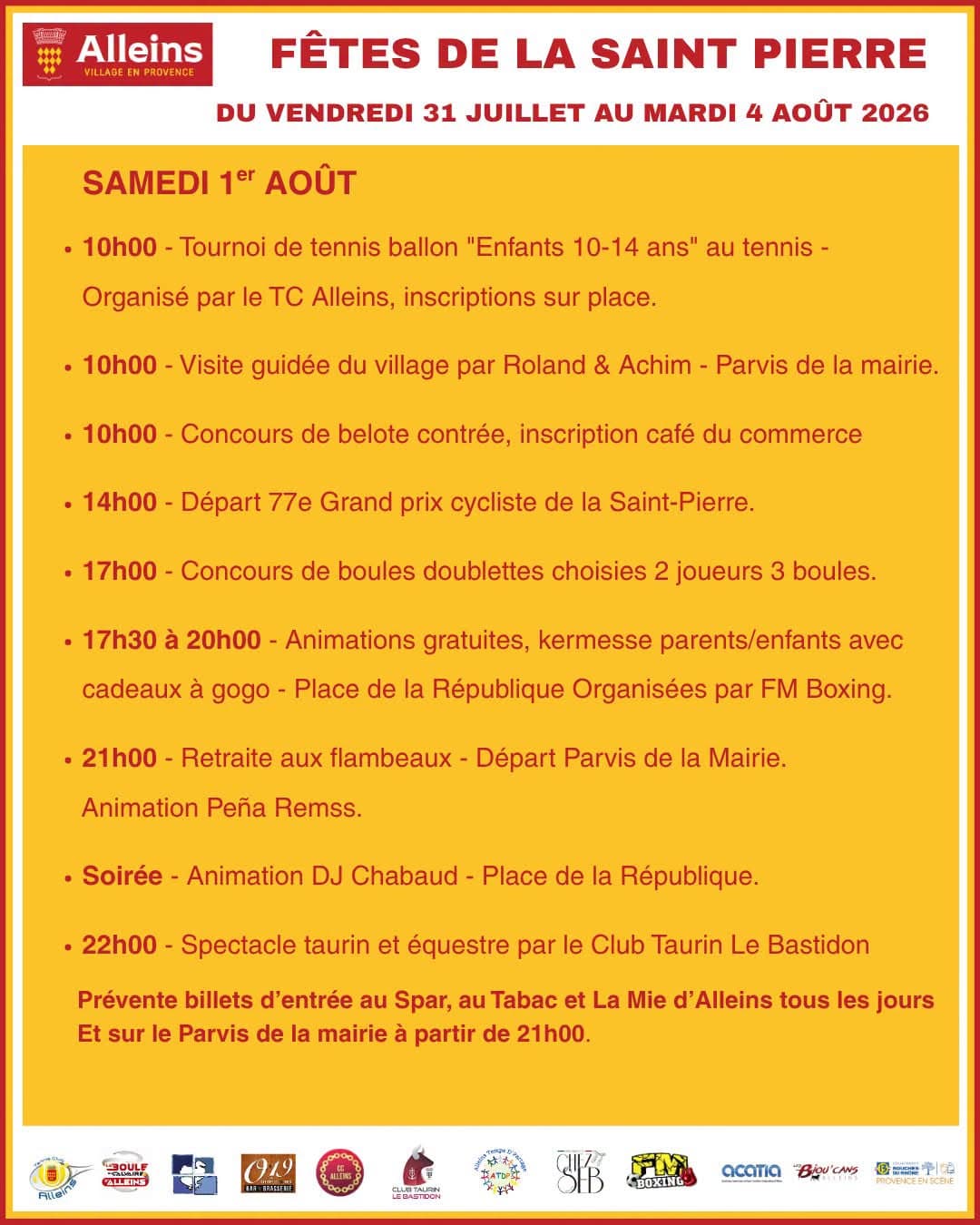 Fêtes votives de la Saint-Pierre_Alleins