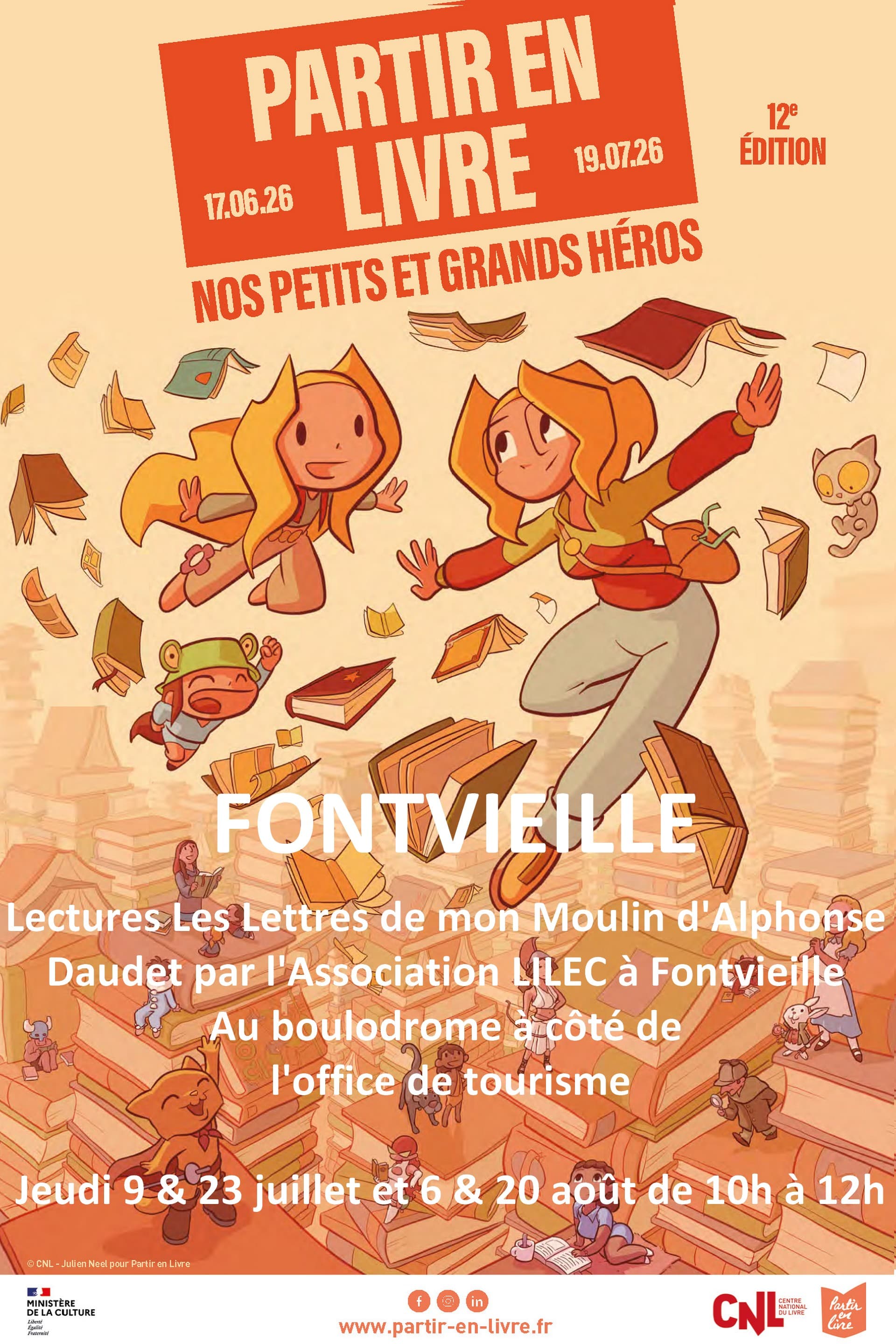 Lectures Les Lettres de mon Moulin par l'association LILEC_Fontvieille