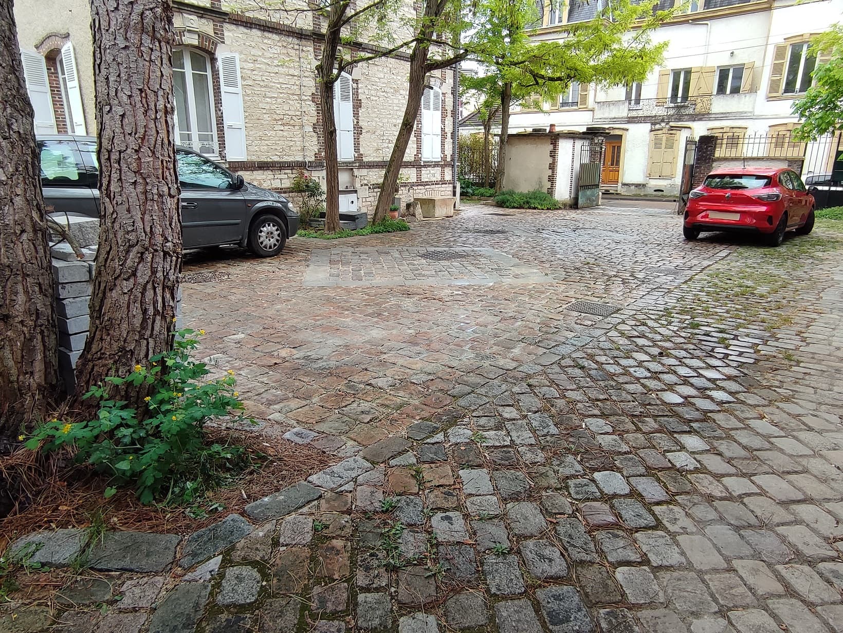 Cour pavées