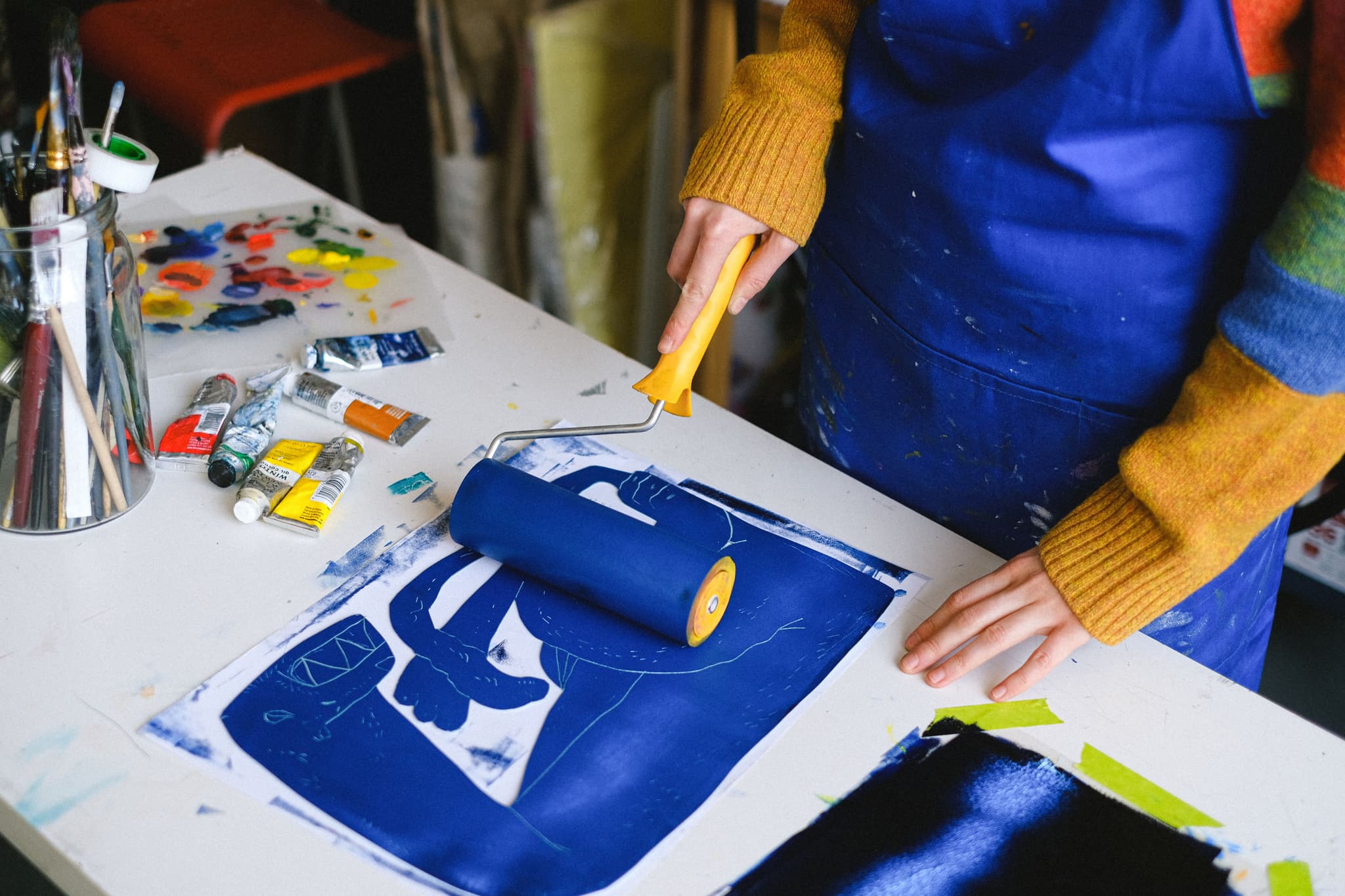 Atelier de linogravure_Pélissanne