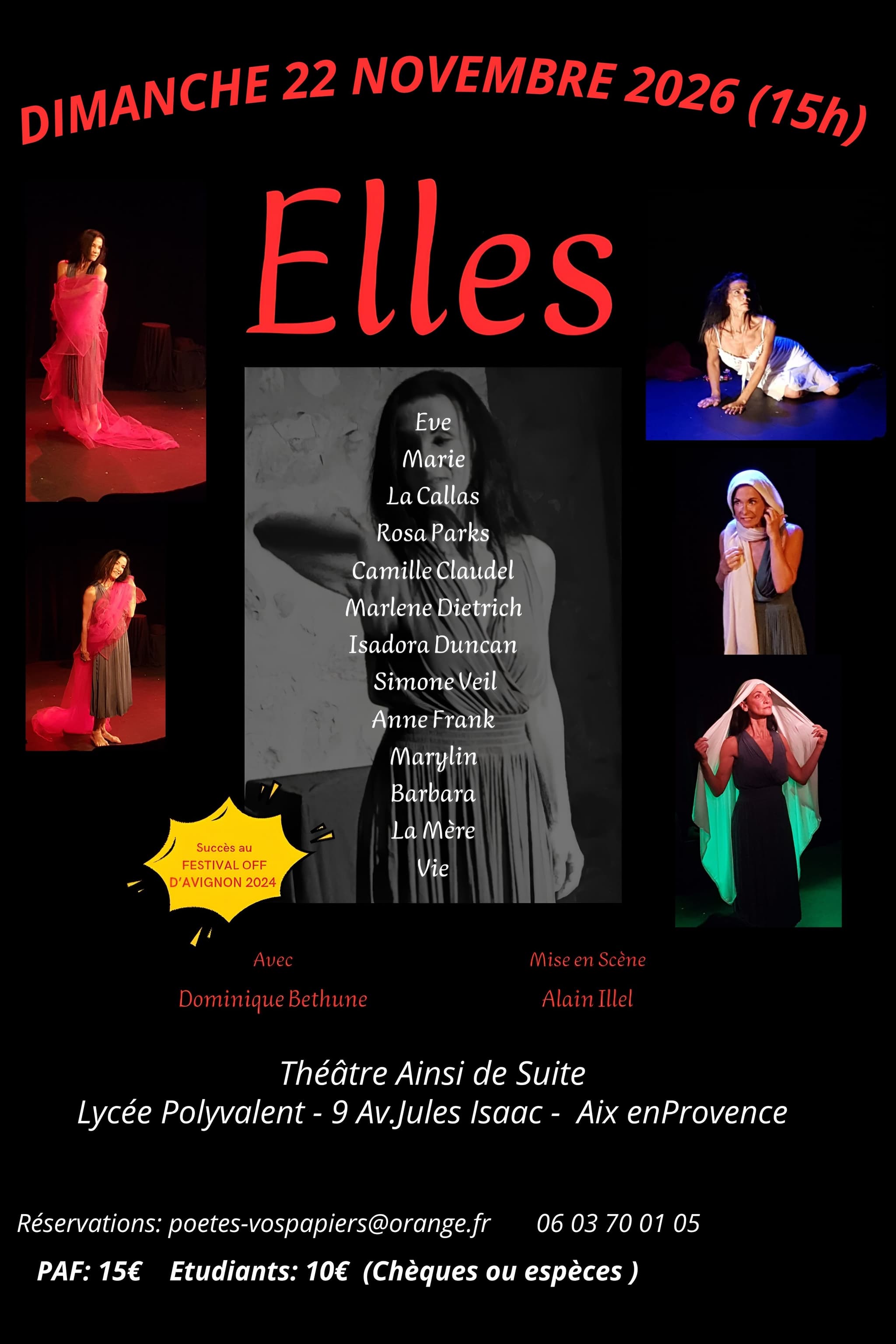 Théâtre - Un voyage dans le temps qui nous transporte dans la vie de 12 femmes extraordinaires