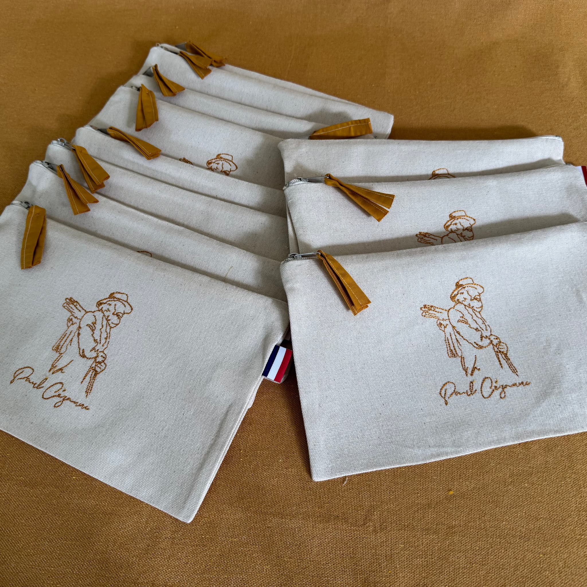 Pochette Cézanne ocre