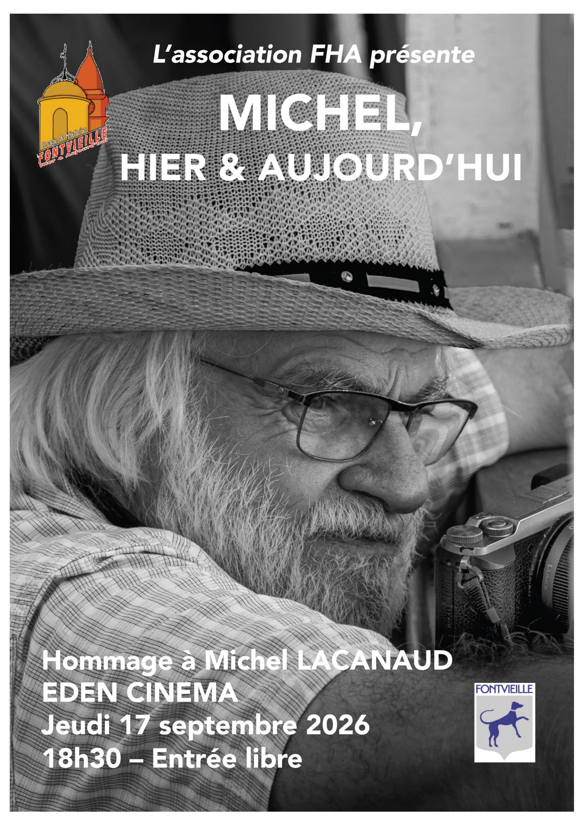 "Hommage à Michel Lacanaud" organisé par l'association FHA à l'Eden cinéma_Fontvieille
