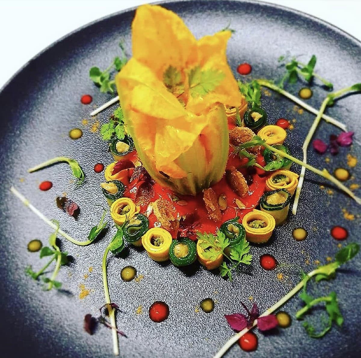 Restaurant "Baux Arts" Domaine de Valmouriane plats