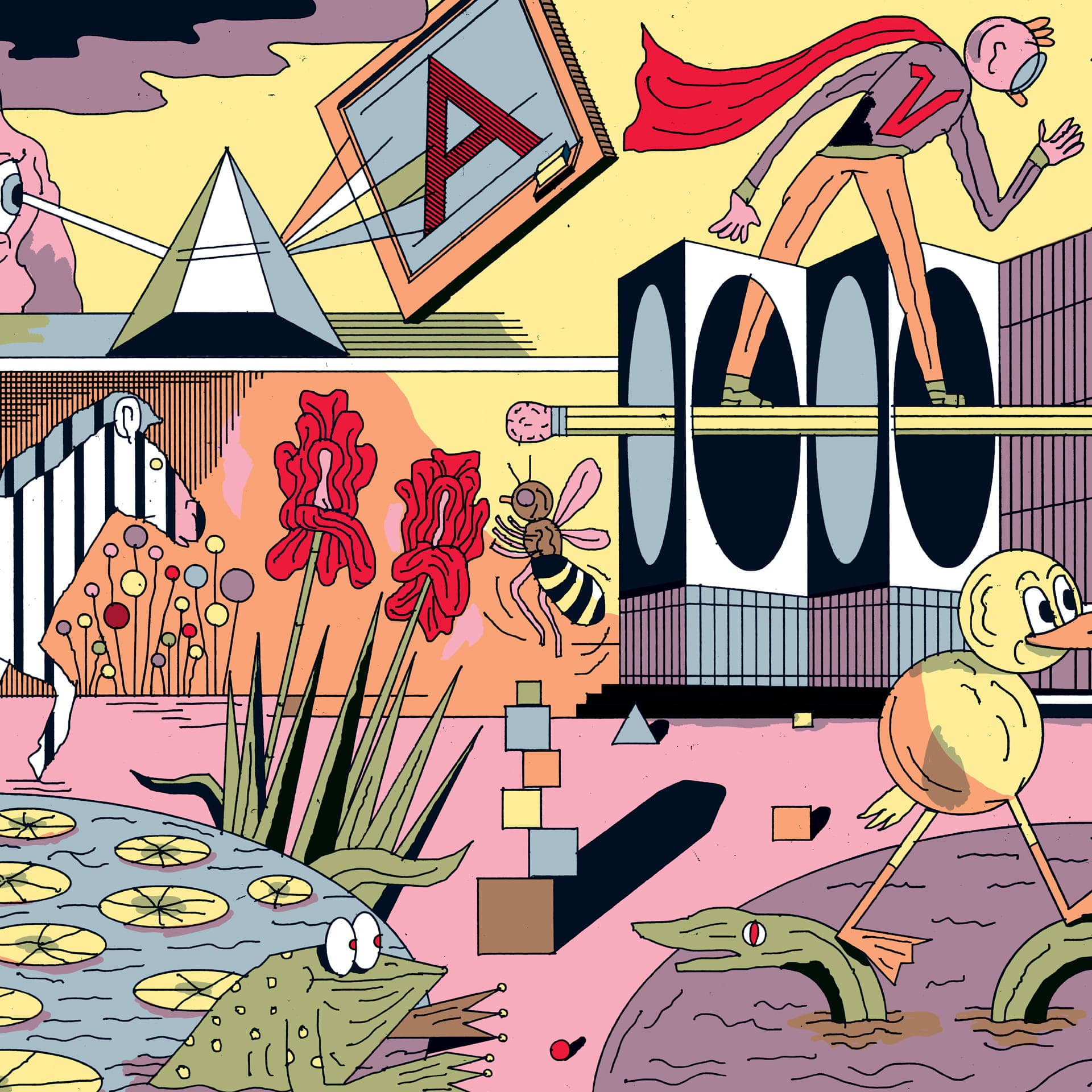 Victor, l’enfant aux yeux de libellule, une fable graphique (extrait)