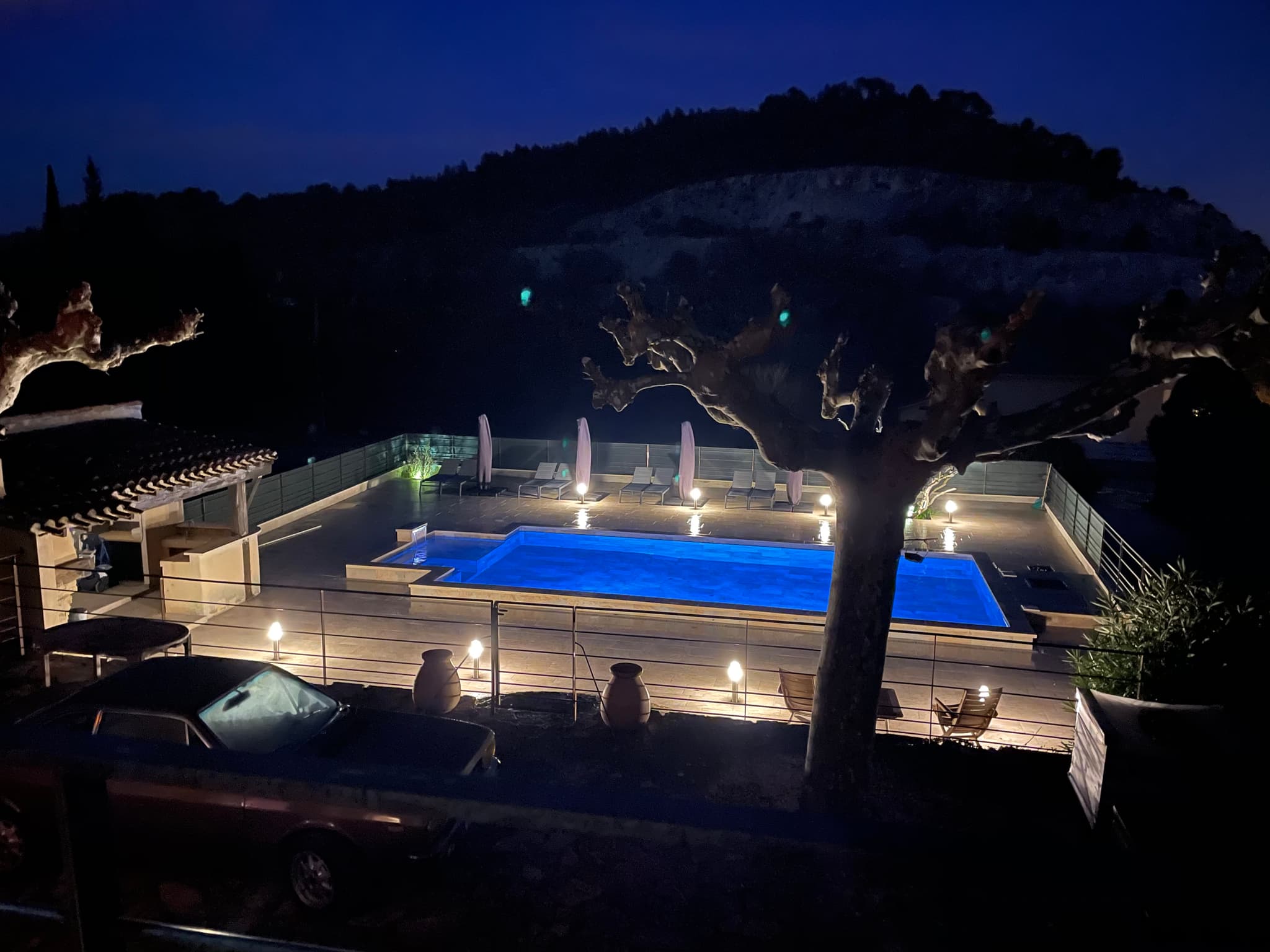 Piscine de nuit