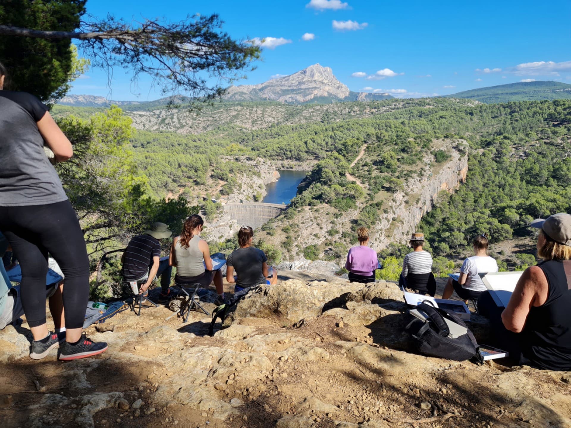 Pratique artistique en plein air à la manière de Cezanne_Aix-en-Provence