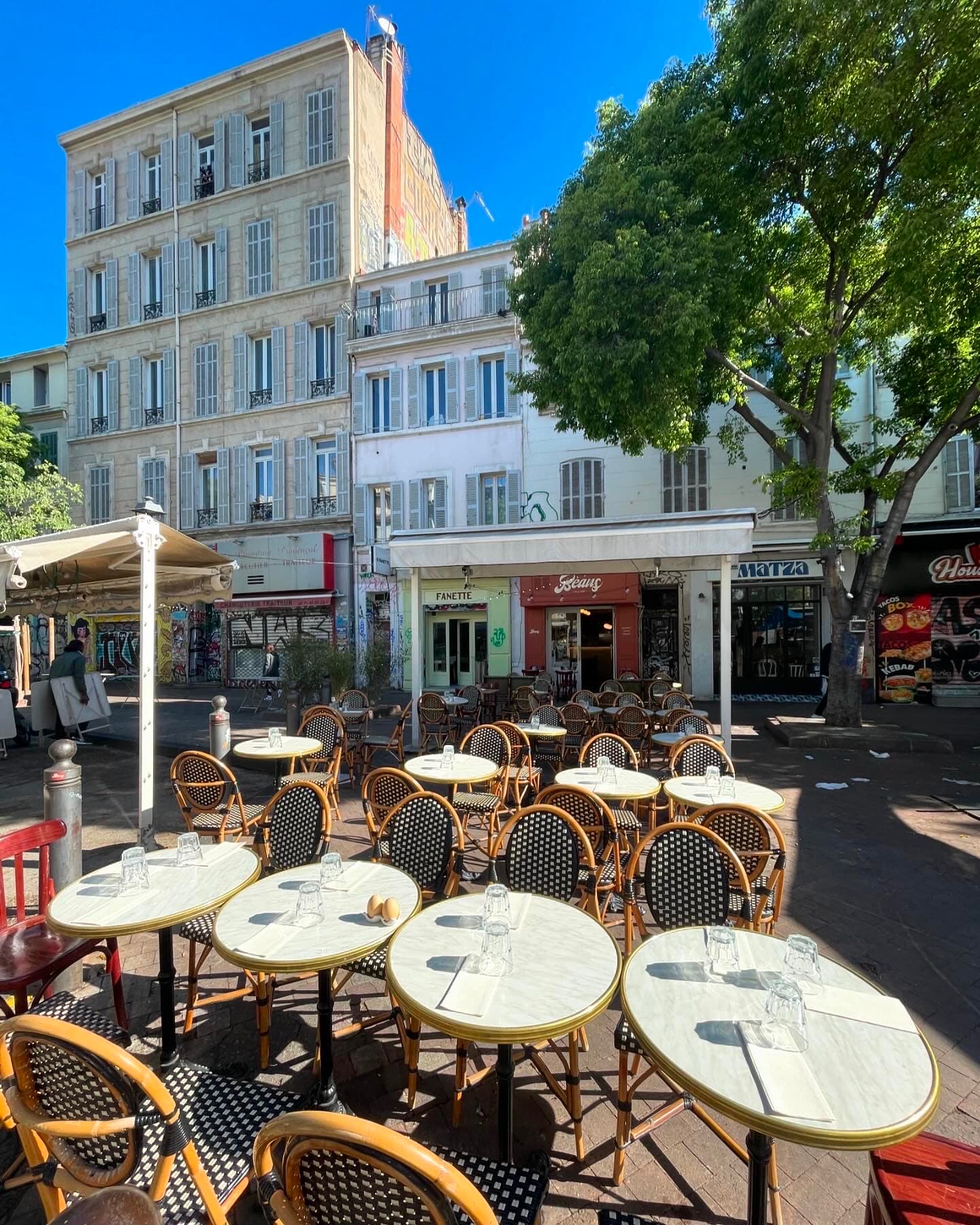 Restaurant Beans vue large terrasse