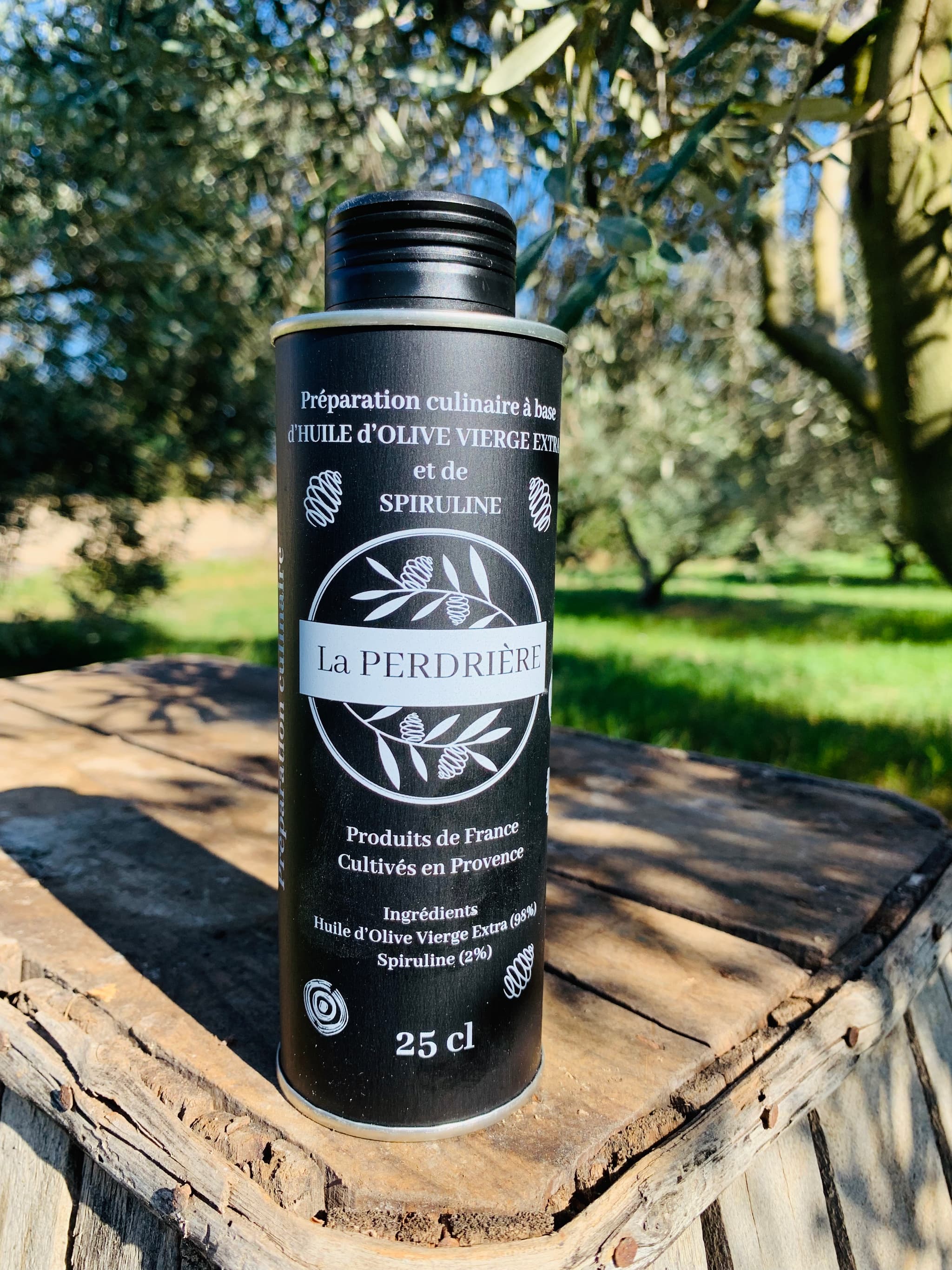 Huile d'olives et Spiruline