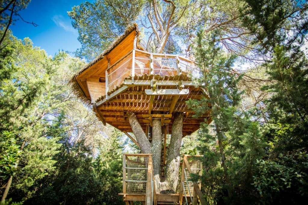 Les cabanes perchées de l'Arbousier - Tourterelle